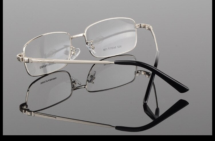 Bclear Men's Full Rim Eyeglasses Gold Plated Frame S902 - Stylish Reading Glasses for Work, Driving & Daily Use