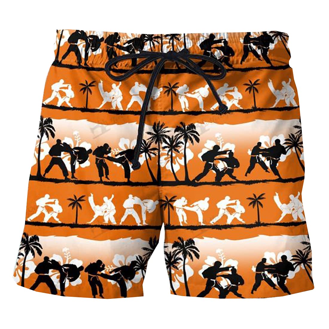 Men's Swim Trunks with Drawstring - Quick Dry Beach Shorts for Summer Swimming & Vacation - Comfortable Swimwear for Pool, Beach, and Water Sports (Set of 115)