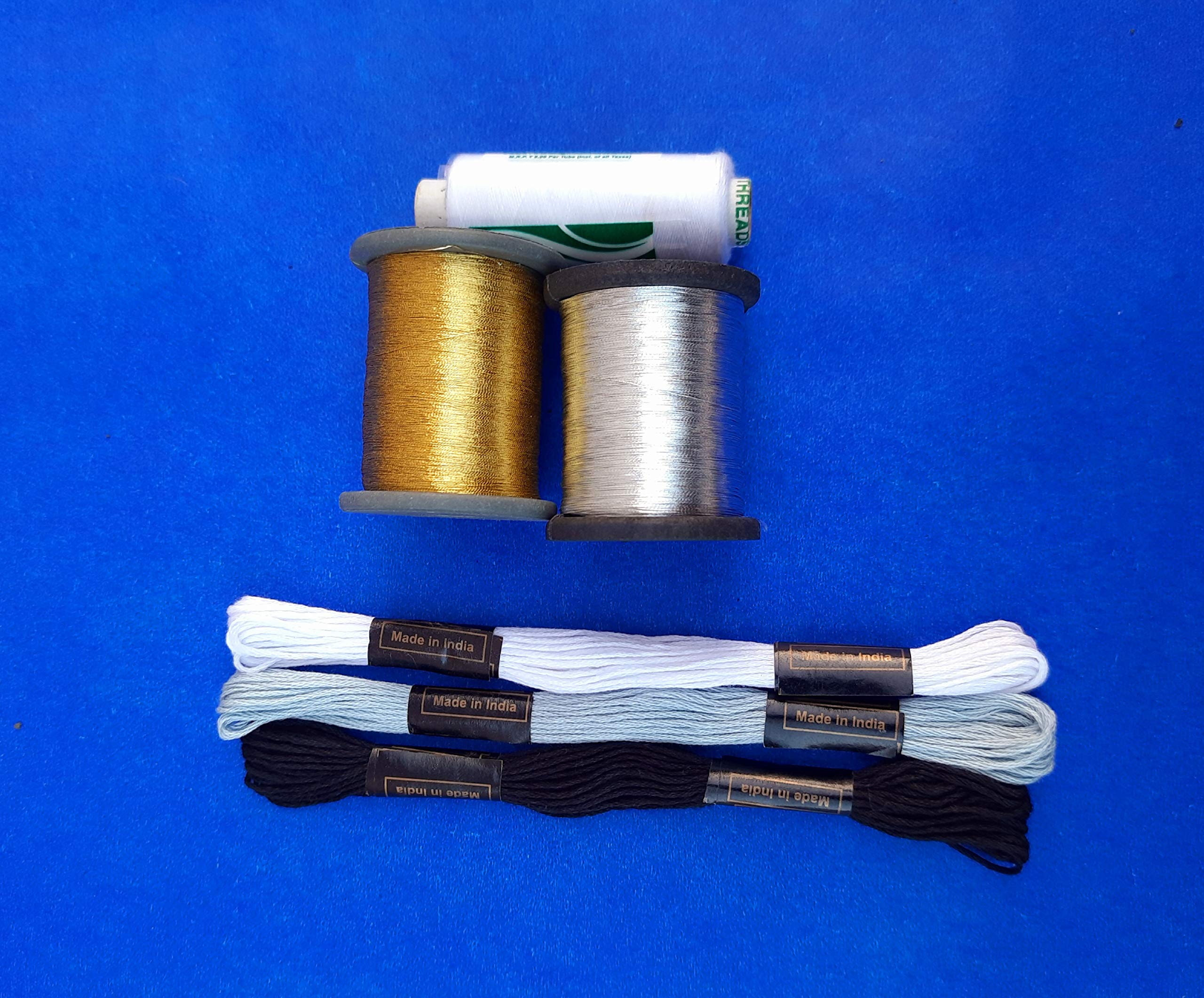 Aari Work Kit for Blouse - Beginner Fabric Decoration Set for Indian Wear