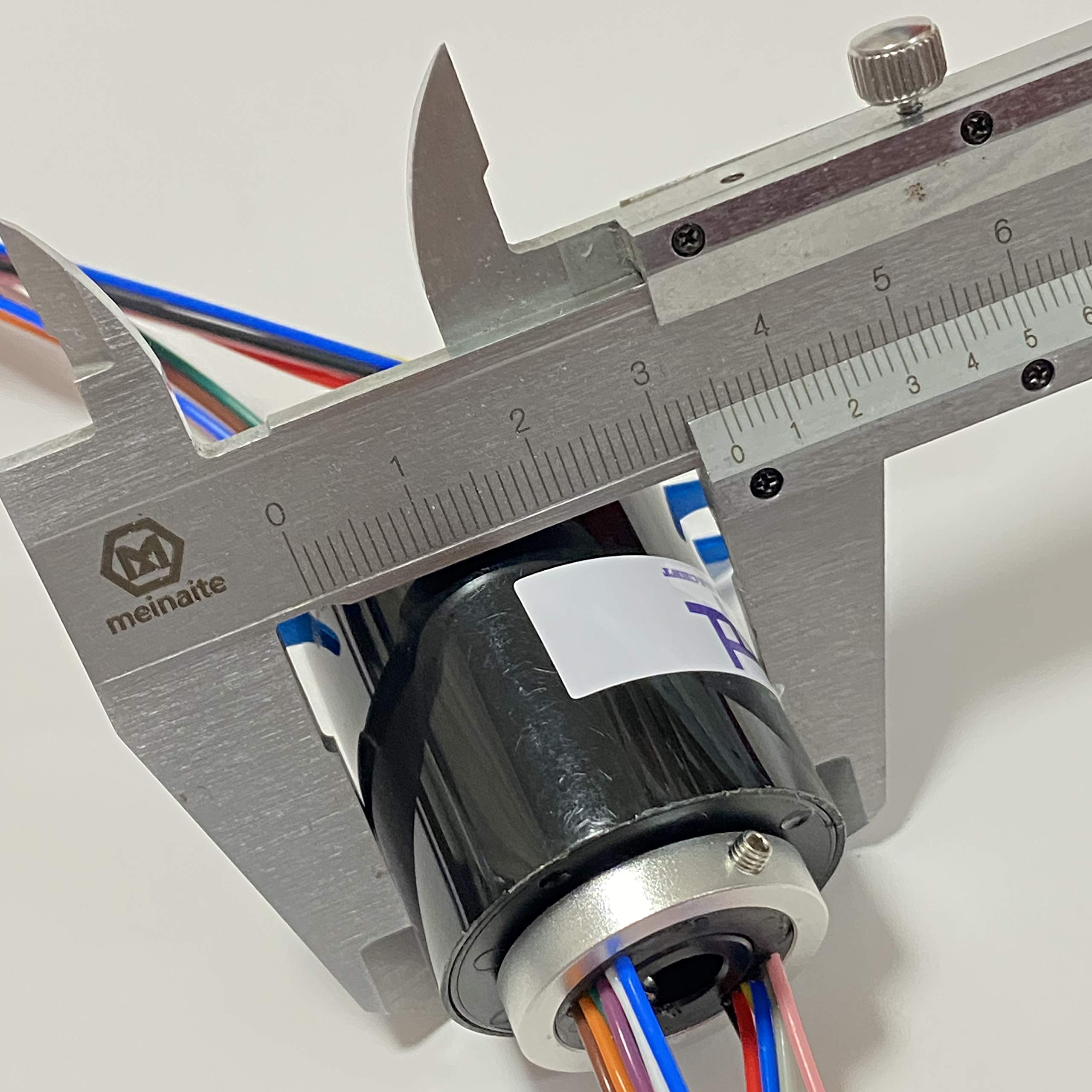 Taidacent 8mm 12-Wire 5A Slip Ring - Rotary Electrical Connector for Robotics & Automation