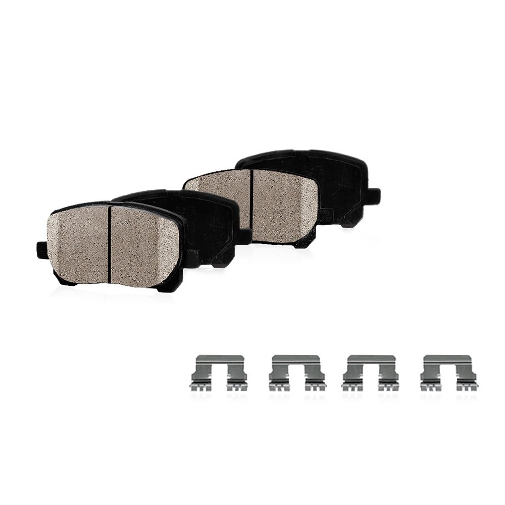 Callahan Ceramic Brake Pads Replacement for Jeep Liberty 2003-2007, Jeep TJ 2003-2004, Jeep Wrangler 2003-2006 - High Performance, Low Noise & Dust - Perfect for Off-Roading & Daily Commuting