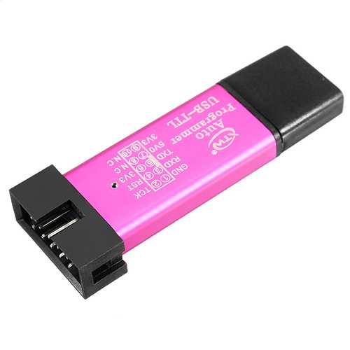 5PCS USB to TTL Serial Adapter CH340 Chip with STC ISP Programmer - 5V/3.3V Automatic Download Cable, 115200 Baud Rate, 500mA Self-Recovery Fuse - Perfect for Microcontroller Programming, Arduino Projects & Embedded Systems Development