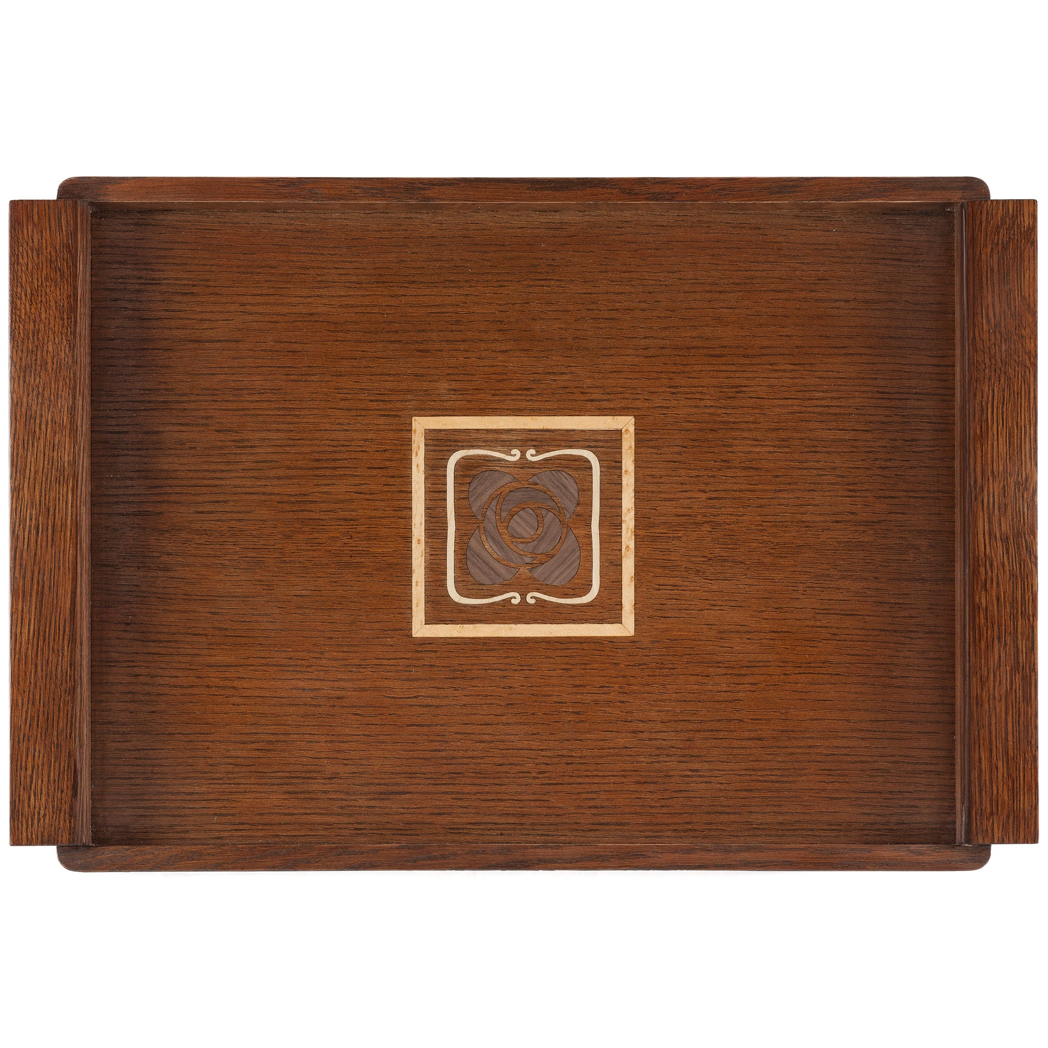 Mission Rose Serving Tray - Elegant Wooden Tray for Coffee, Breakfast, and Home Decor | Perfect for Dining, Entertaining, and Gift Giving
