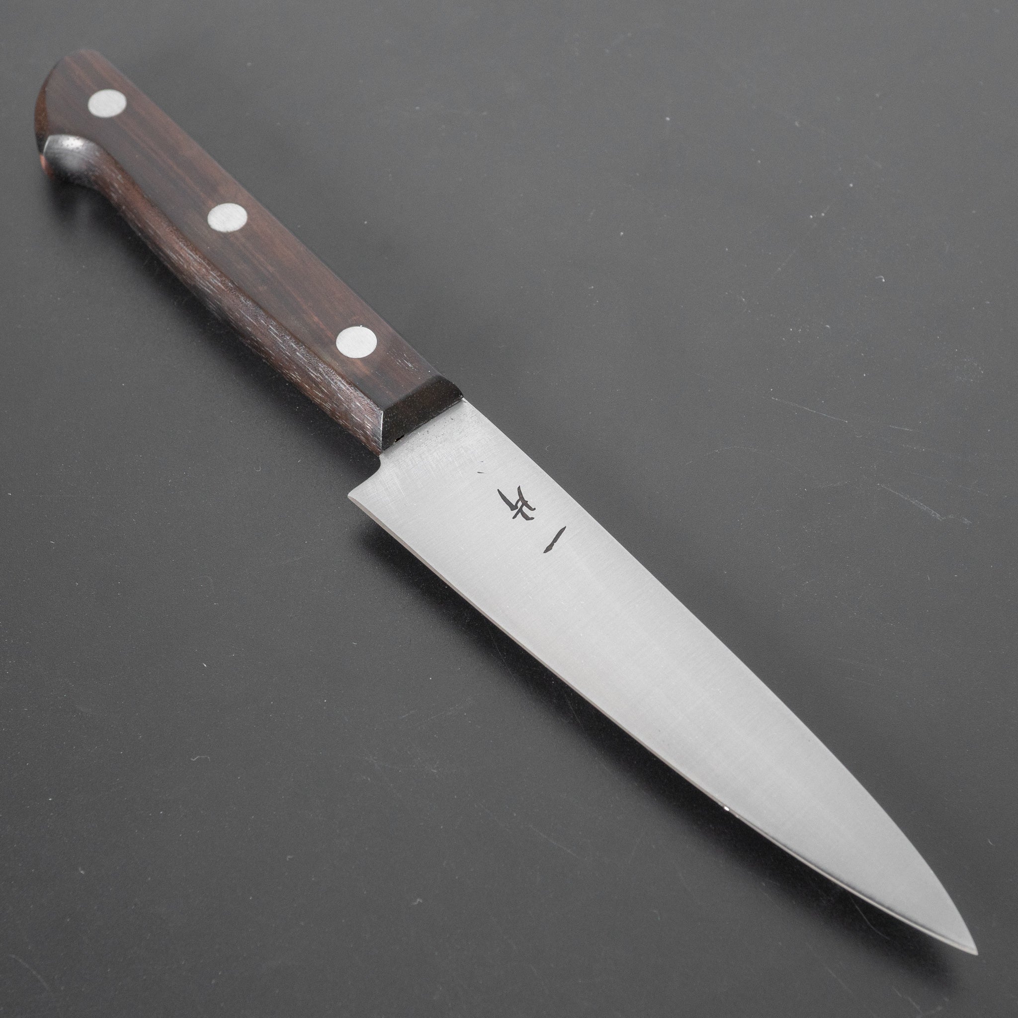 Hitohira Vintage SK Petty Knife 120mm - Japanese Stainless Steel Blade with Ebony Wood Handle - Perfect for Slicing, Peeling & Precision Kitchen Tasks