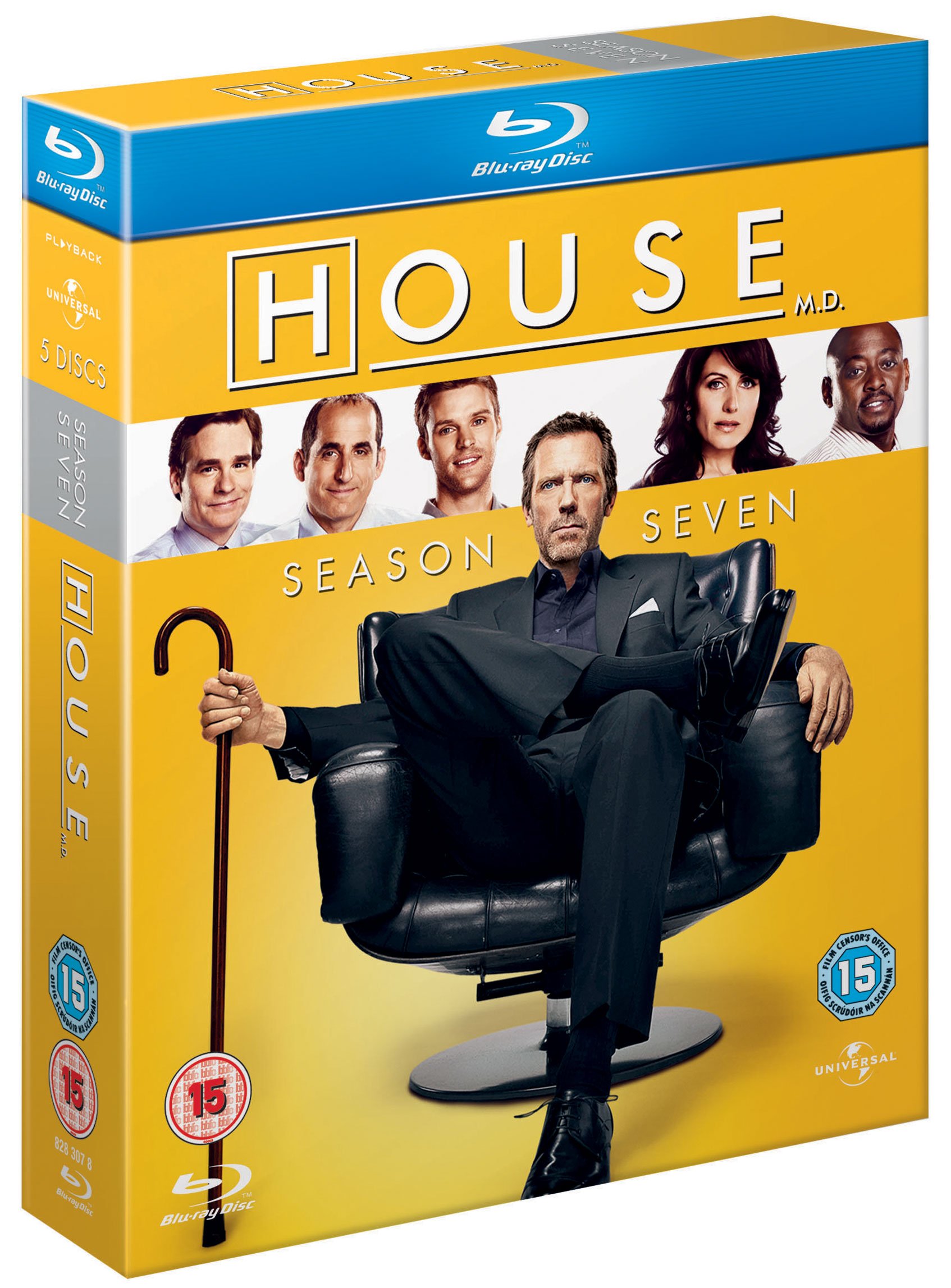 House M.D. Season 7 Complete Series Blu-ray - Region Free - Medical Drama TV Show Collection for Home Entertainment & Gift Giving