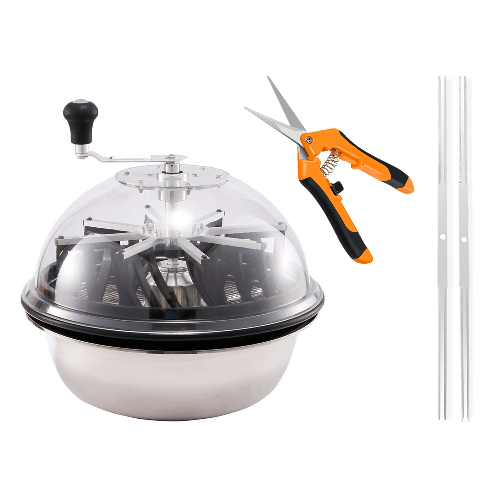 iPower 19-Inch Electric Leaf Bowl Trimmer with Upgraded Stainless Steel Blades - Rotary Bud Trimming Machine for Hydroponic Plants, Flowers & Herbs - Includes 6.5