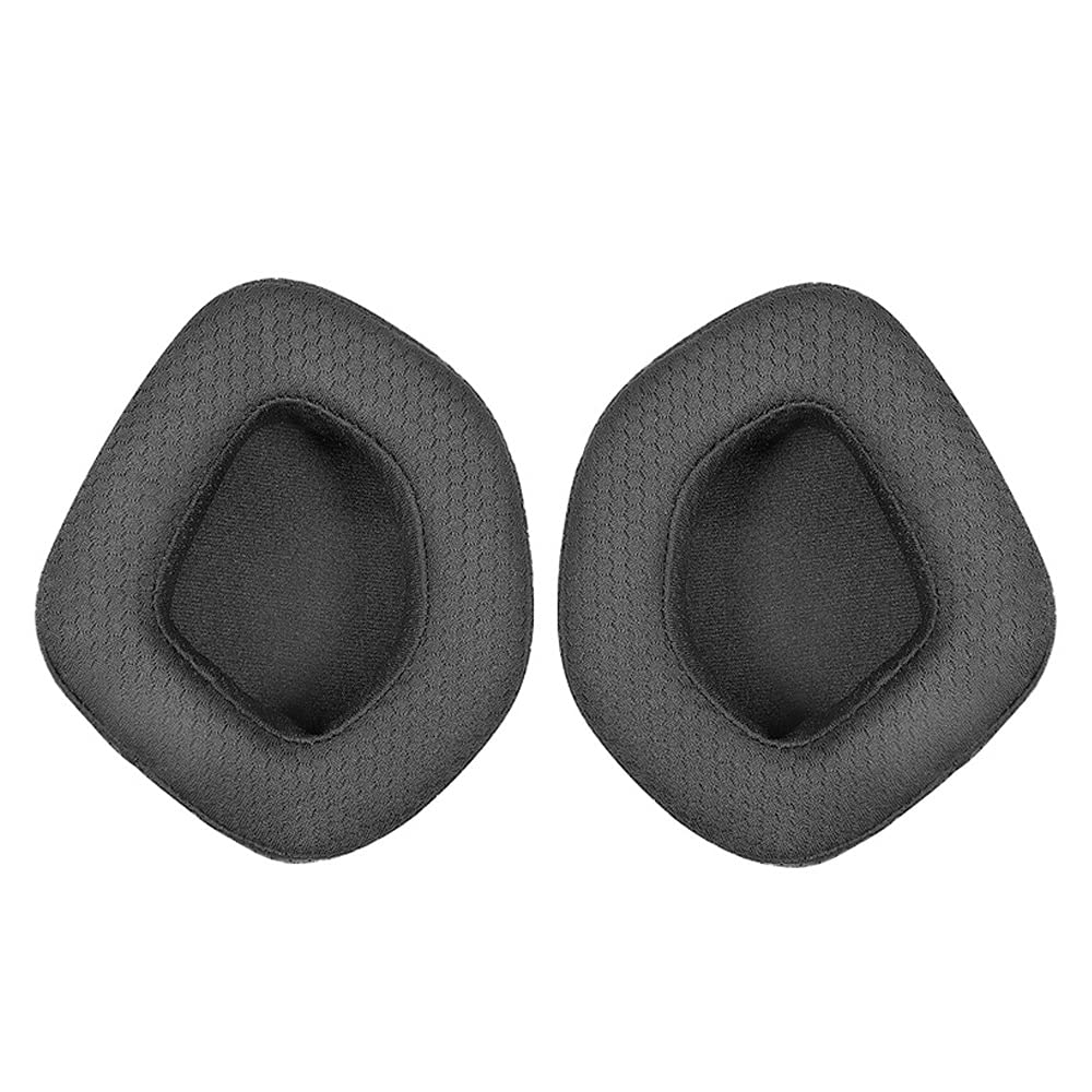 Replacement Earpads for Alienware AW988 Wireless Gaming Headset - Mesh Cloth Ear Cushions Compatible with 7.1 Surround Sound Headphones (Black) - Perfect for Gaming, Music & Long Wear Comfort