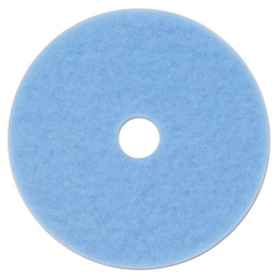 3M Sky Blue Hi-Performance Burnish Pad 3050 - 27 Inch Diameter Floor Polishing Pad (5 Pads per Carton) - Ideal for Commercial Floor Buffing, High-Speed Burnishing, and Tile Surface Restoration