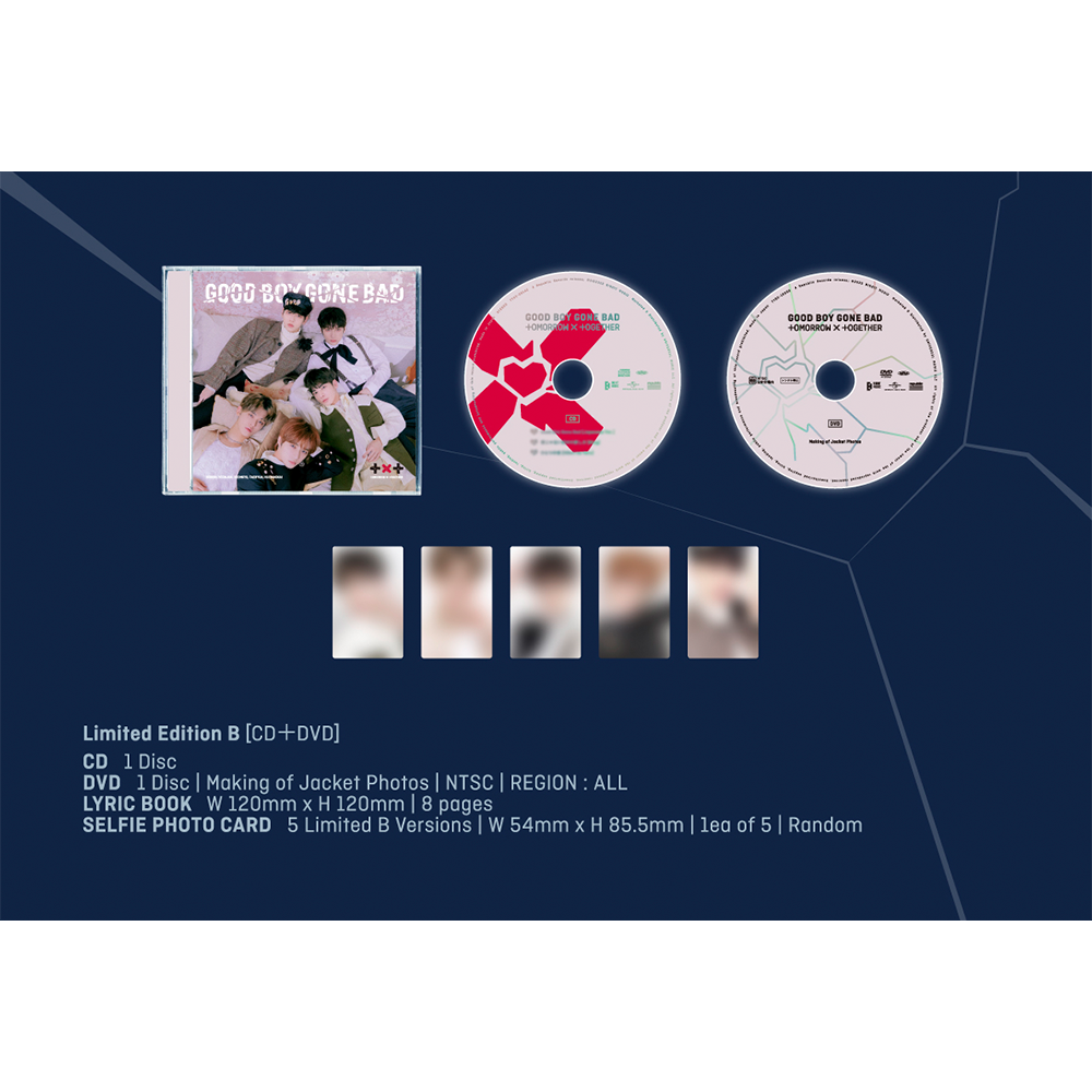 GOOD BOY GONE BAD Limited Edition B CD + DVD | K-Pop Album with Photobook & Music Videos | Perfect for K-Pop Collectors and B Fans