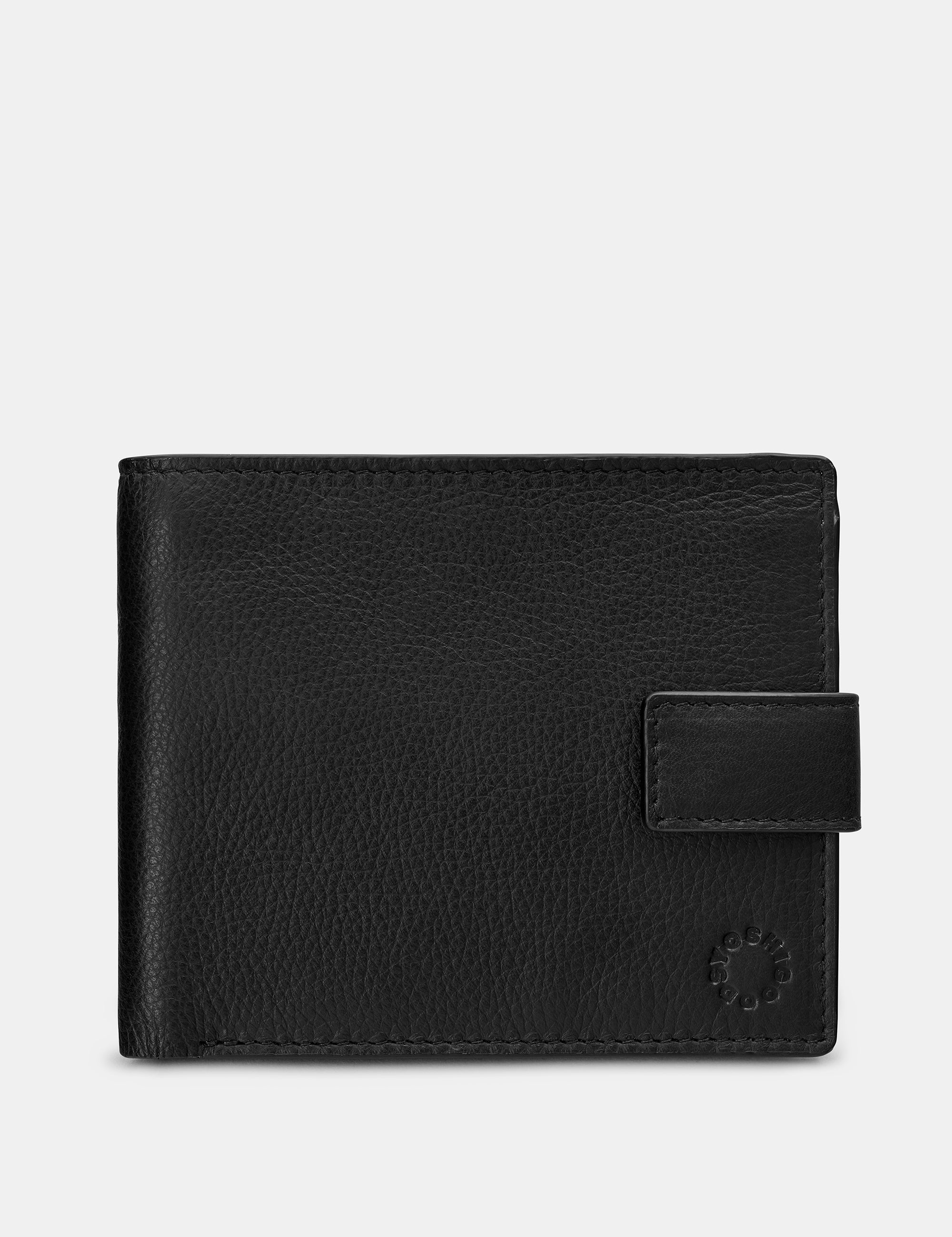 Premium Two-Fold Black Leather Wallet with RFID Protection - Slim & Stylish for Men - Perfect for Everyday Use, Travel, and Business