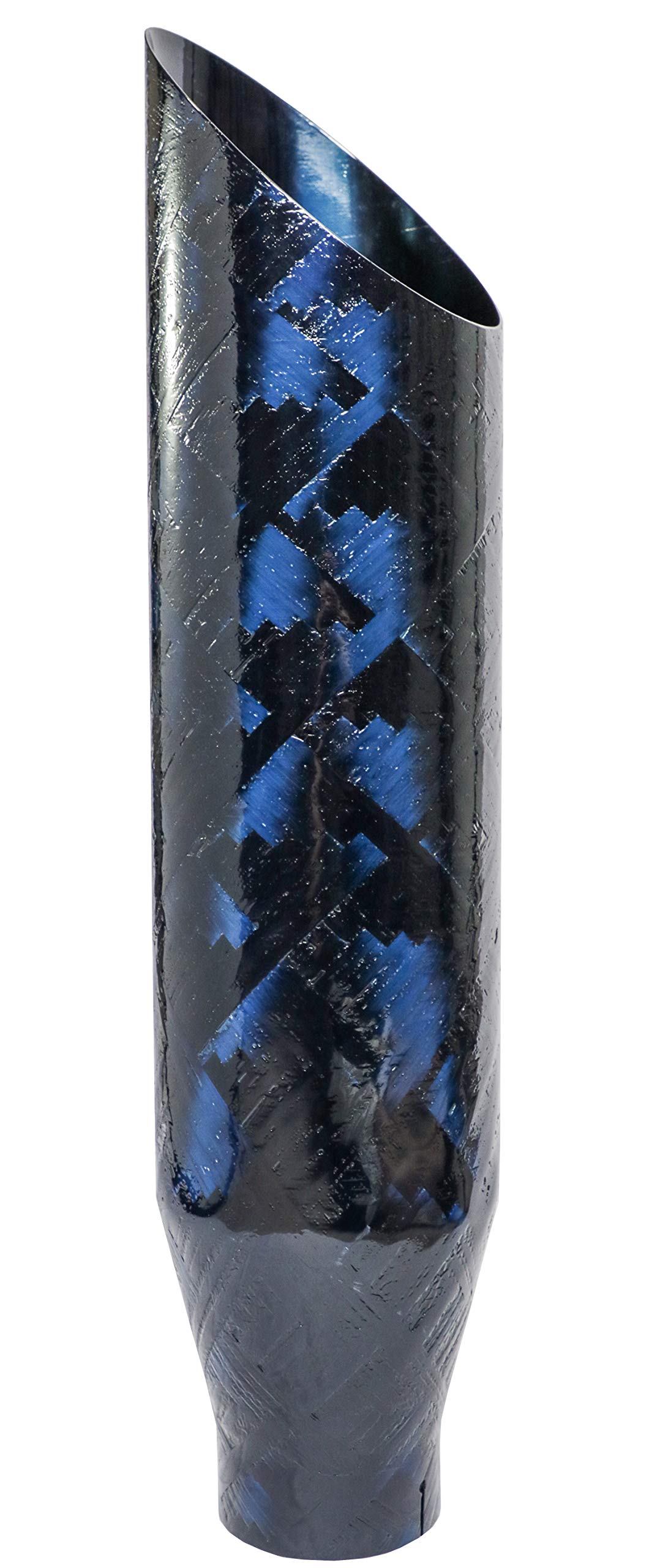 High-Performance Carbon Fiber Exhaust Tips - Blue - Upgrade Your Car's Style & Sound - Perfect for Sports Cars, Trucks & Custom Builds