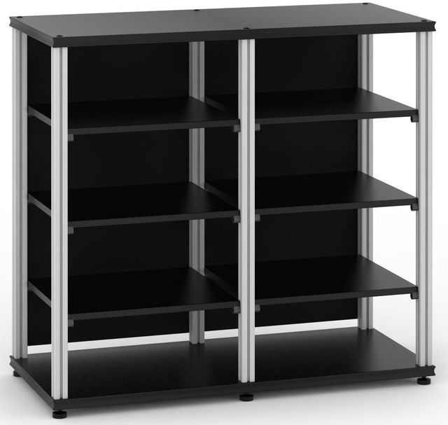 Salamander Designs Synergy Twin 40 Audio Cabinet - Premium TV Stand with Built-in Speaker Storage for Home Theater & Entertainment Systems - Perfect for Living Room, Media Room & Gaming Setup