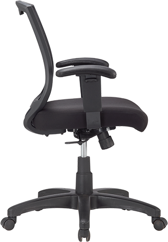 Eurotech MT4500 Mesh/Fabric Task Chair - Ergonomic Office Chair with Adjustable Height & Lumbar Support for Home & Office Workspaces