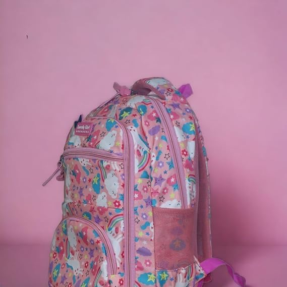 Stylish Korean Lightweight Laptop Backpack for Women & Girls - School, College, Travel & Work - Insulated Lunch Bag Included (Pink) - Perfect for Daily Commute, Campus Life & Business Trips