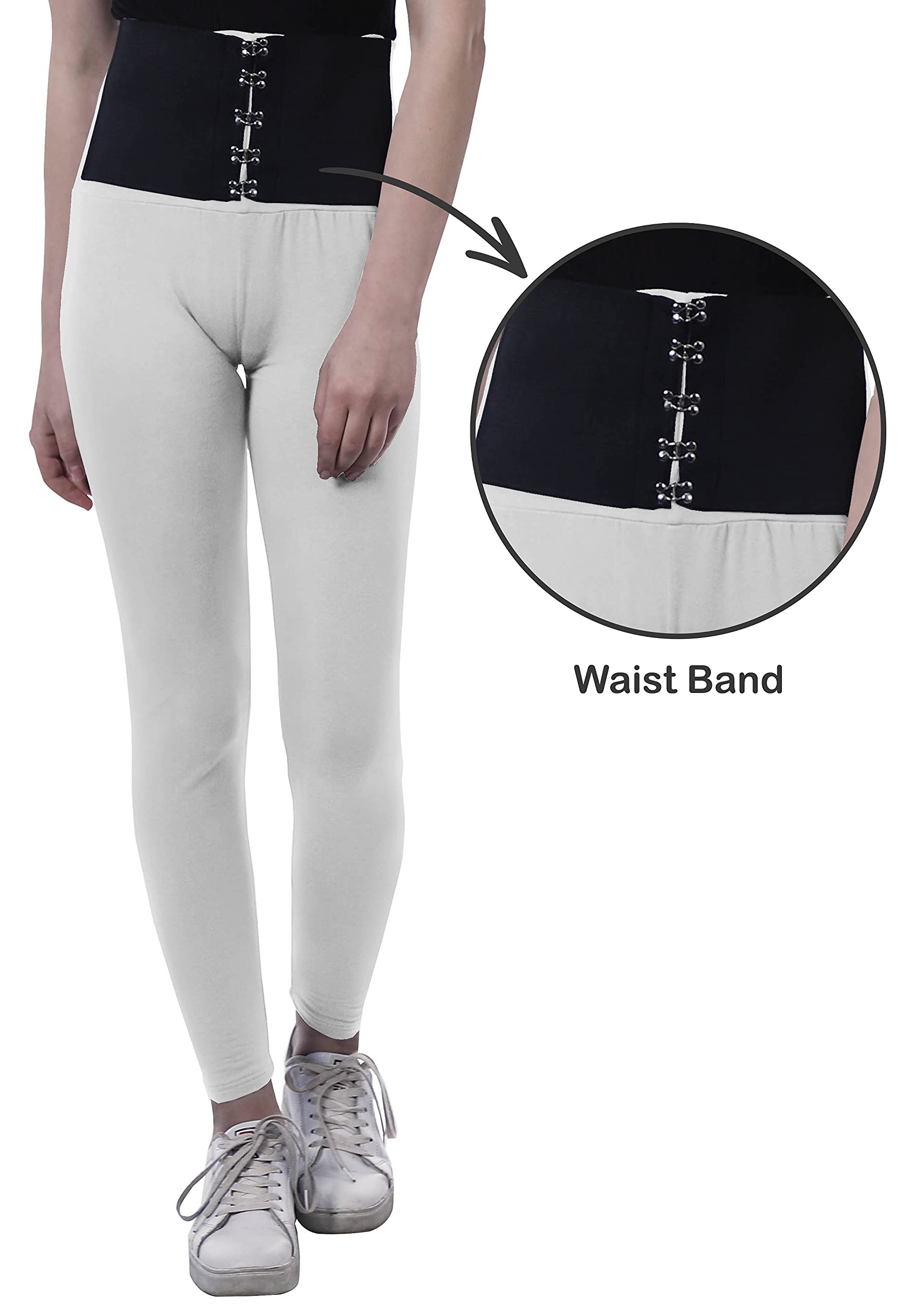 Moomaya High Waisted Yoga Pants for Women - Corset Style Workout Leggings | Trendy & Comfortable for Yoga, Gym & Everyday Wear