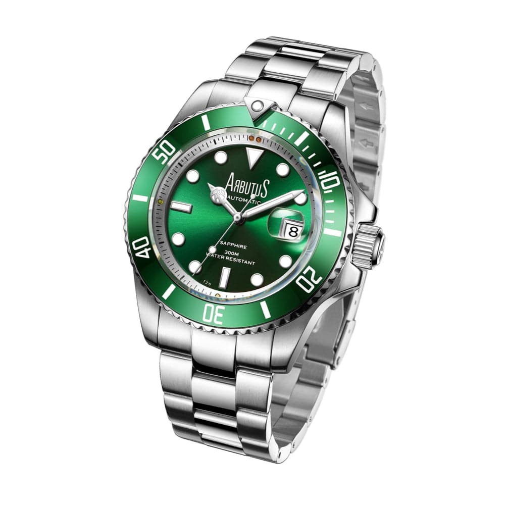 ARBUTUS AR1907SGS Men's Analog Quartz Watch - Waterproof Stainless Steel Wristwatch for Business, Casual & Outdoor Activities