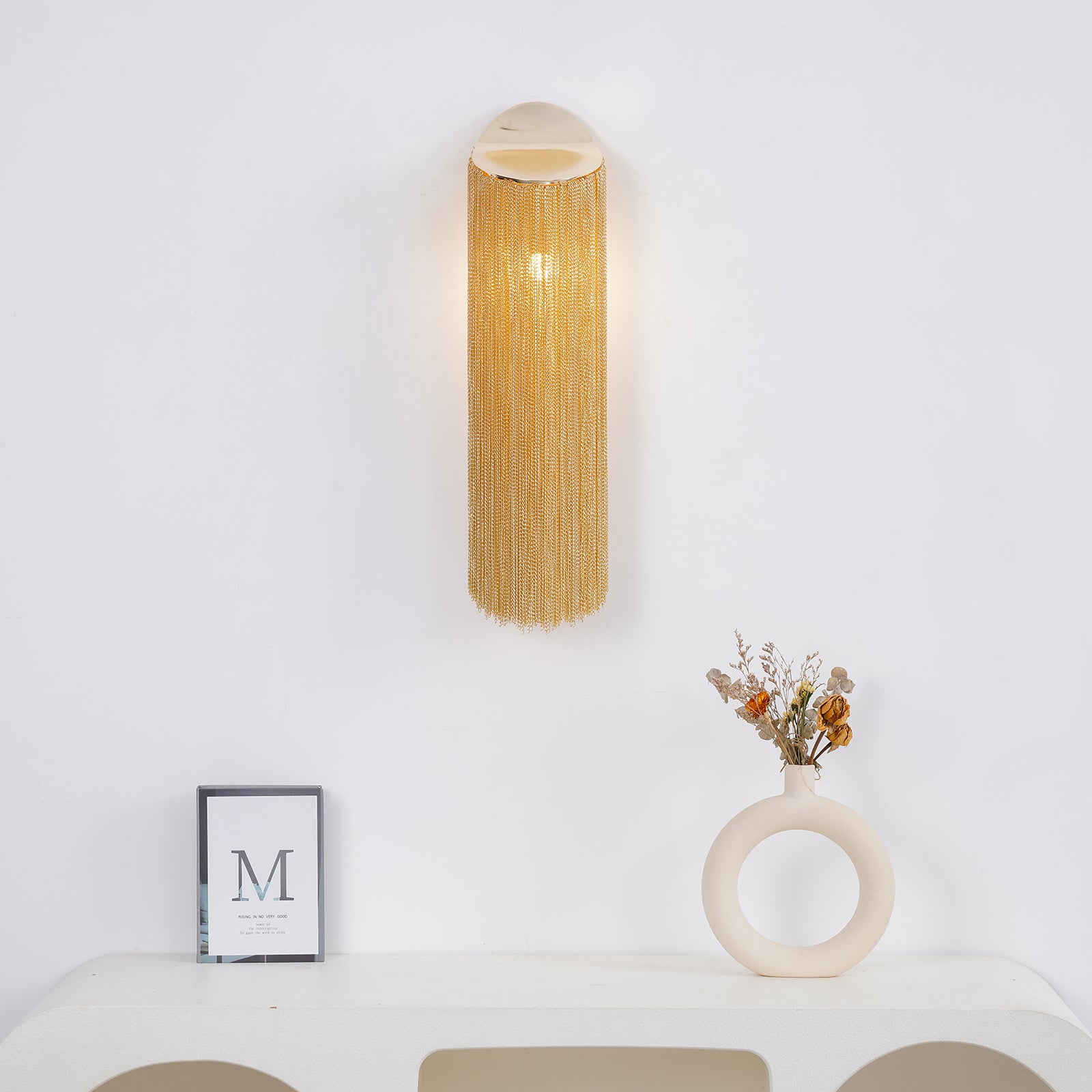 Modern LED Wall Sconce Light Fixture - Dimmable Indoor/Outdoor Wall Mounted Lighting for Bedroom, Living Room, Hallway & Patio - Energy Efficient Home Decor