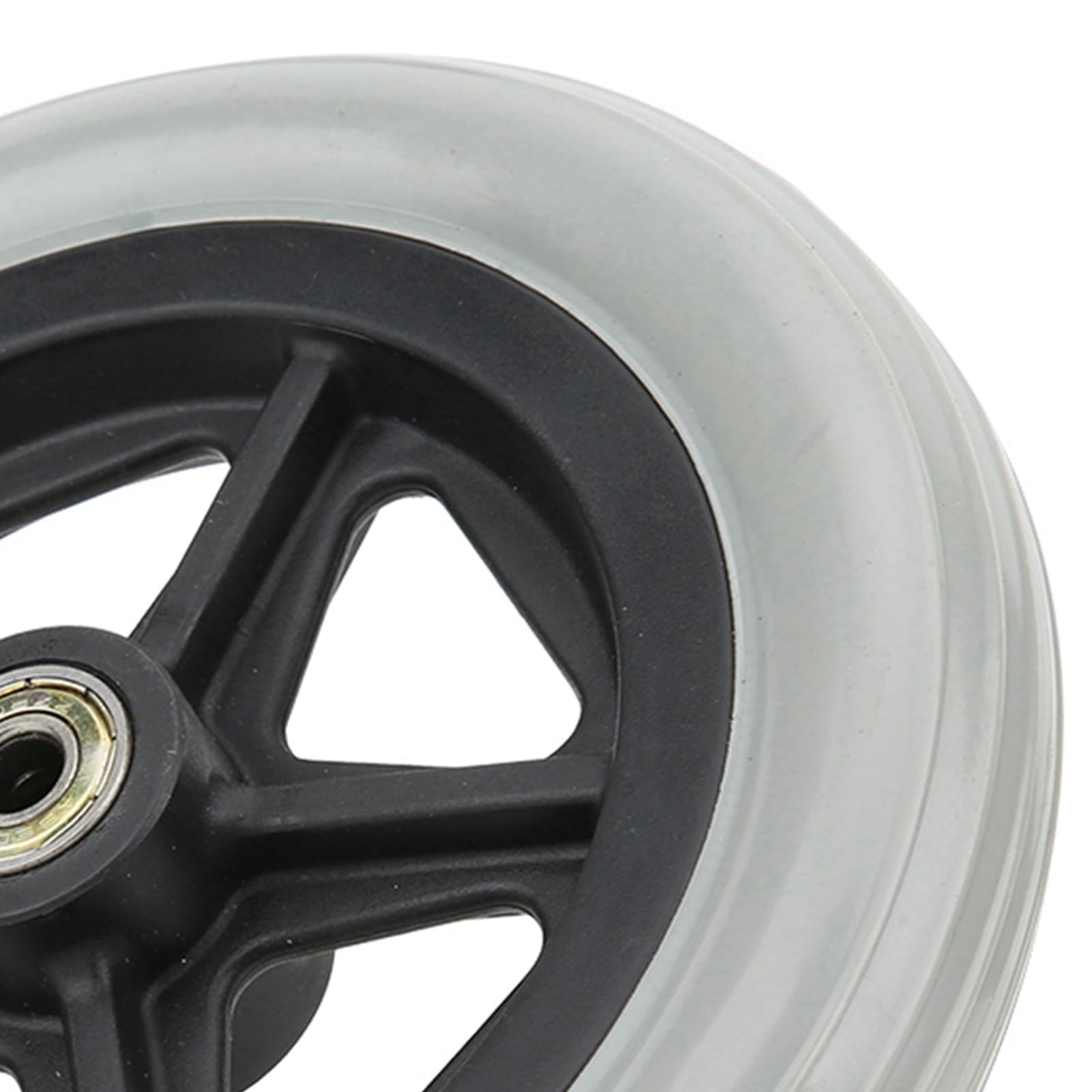 7 Inch Wheelchair Front Wheels - Heavy Duty Rubber Wheels for Disabled & Elderly - Perfect for Indoor/Outdoor Mobility, Home Use, and Assisted Living Facilities