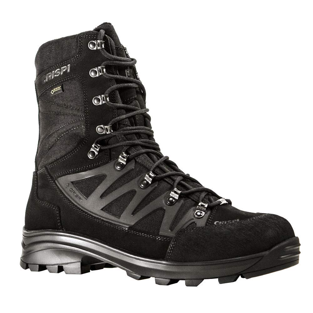 CRISPI APACHE EVO GTX Black Hiking Boots - Waterproof & Durable for Outdoor Adventures, Mountain Climbing & Backpacking
