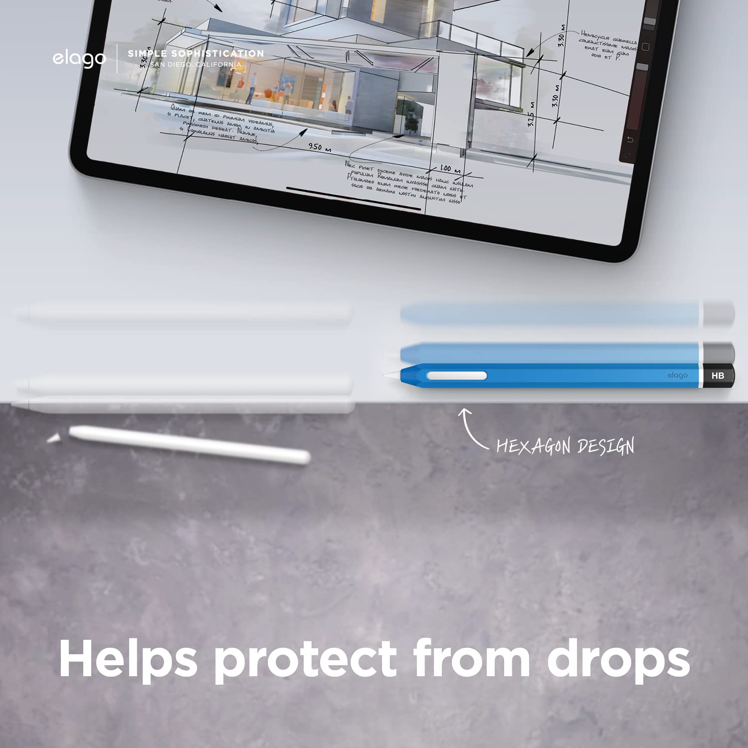 elago Classic Pencil Case for Apple Pencil 2nd Gen | Magnetic Charging Compatible | Dual Tap Function | Premium Protective Cover for iPad Accessories | Perfect for Students, Artists & Professionals