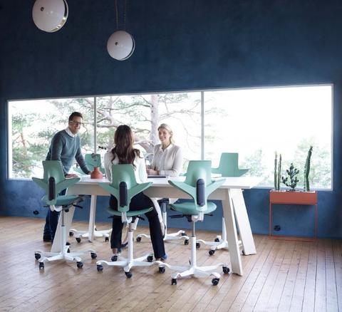 HÅG Capisco Puls 8020 Ergonomic Office Chair - Kvadrat Galaxy Special Edition - Adjustable Height & Tilt for Home & Workspace Comfort