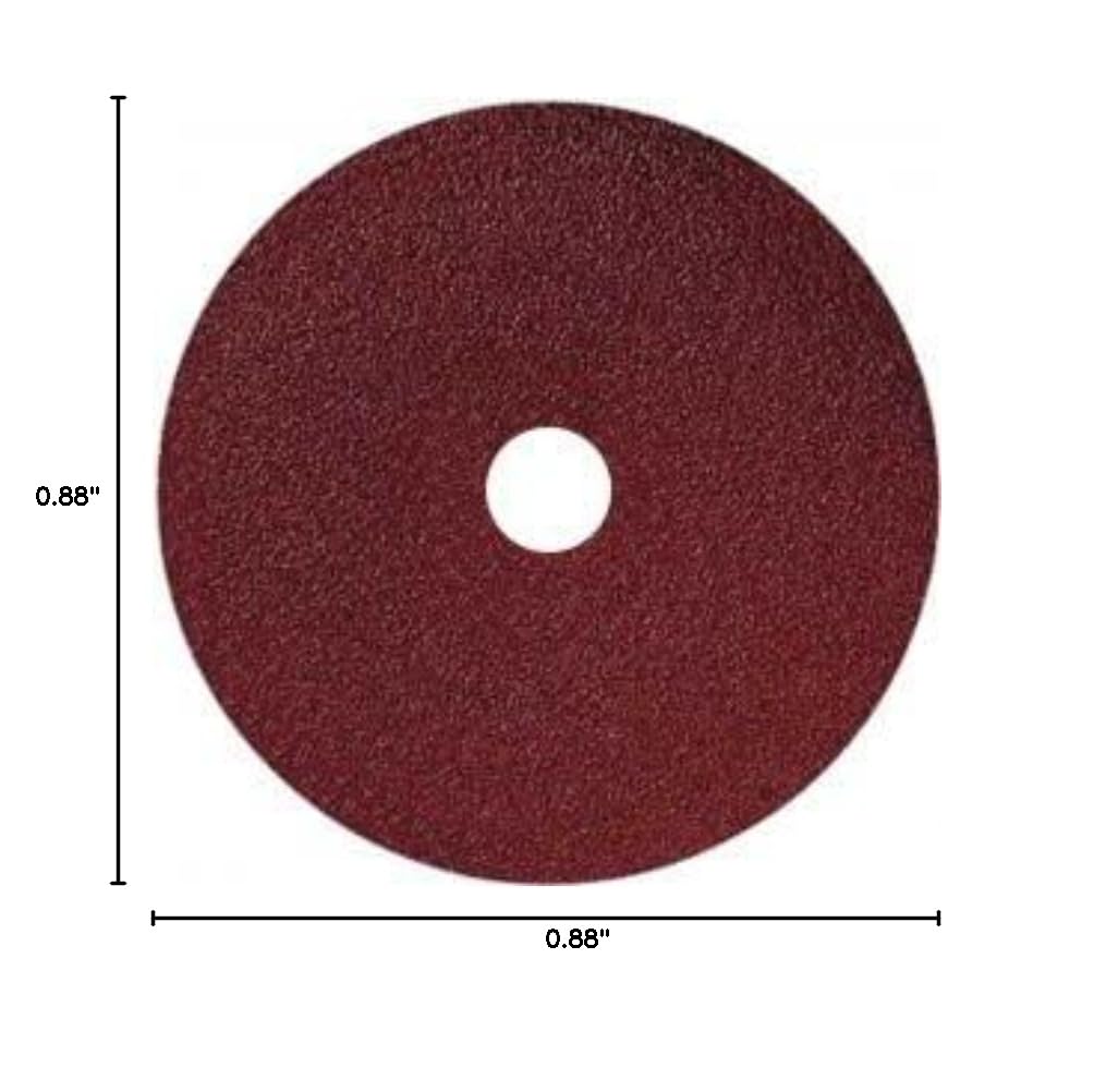 SAIT 50037 7-Inch x 7/8-Inch 120 Grit Angle Grinder Fiber Disc - Premium Grinding Wheel for Metal, Wood & Concrete - Ideal for Welding, Sanding & Surface Preparation