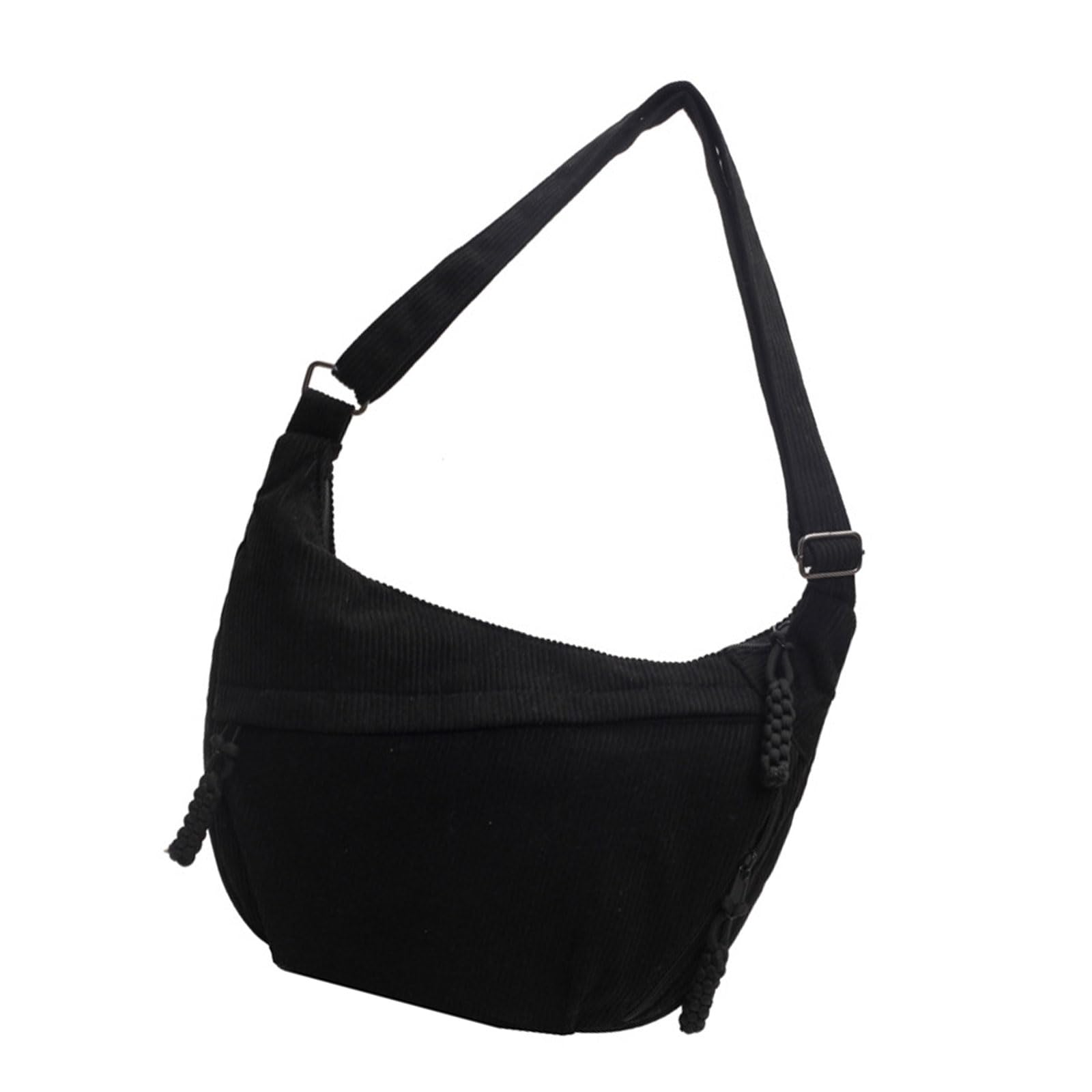 Guojiang Corduroy Crossbody Bag - Stylish Dumpling Shape Shoulder Bag for Women, Casual Everyday Use, Multiple Colors (Perfect for Shopping, Travel & Daily Errands)