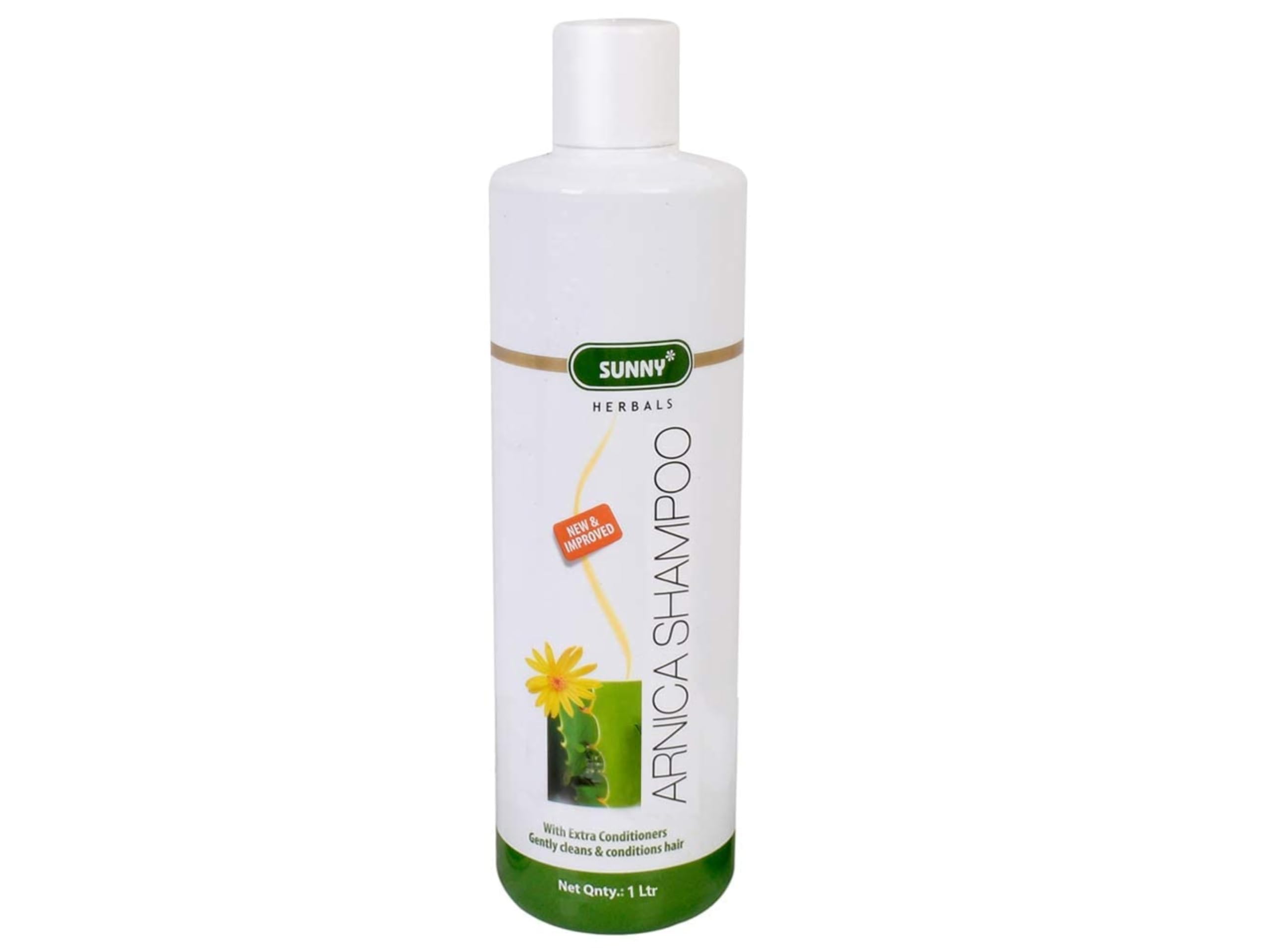 Sunny Herbals pH Balanced Arnica Shampoo for Soft, Shiny & Healthy Hair - Cool & Healthy Scalp with Cantharis - Moisturizing & Shine Enhancing Formula - Fragrant Hair Care - 1 Liter (Pack of 2) - Perfect for Daily Use & Damaged Hair Repair