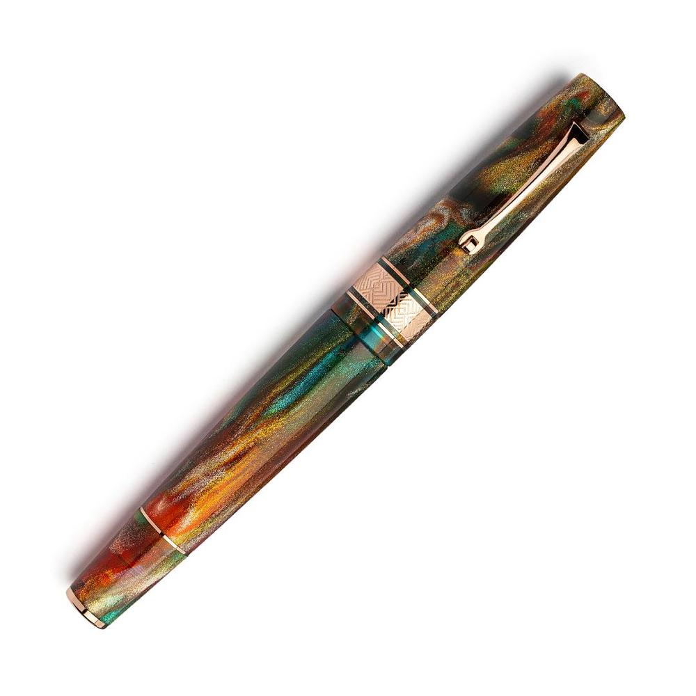 Leonardo Fountain Pen Supernova - Primary Manipulation 5 Limited Edition (2025) - 6mm 14K Gold Nib Luxury Writing Instrument - Perfect for Collectors, Calligraphy & Signature Gifting
