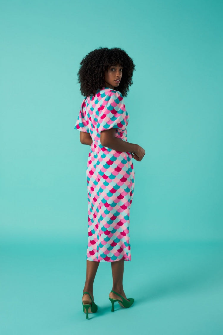 EMMA DRESS Women's Floral Print Summer Dress (Pink/Multi) - Perfect for Beach Vacation, Party & Casual Wear