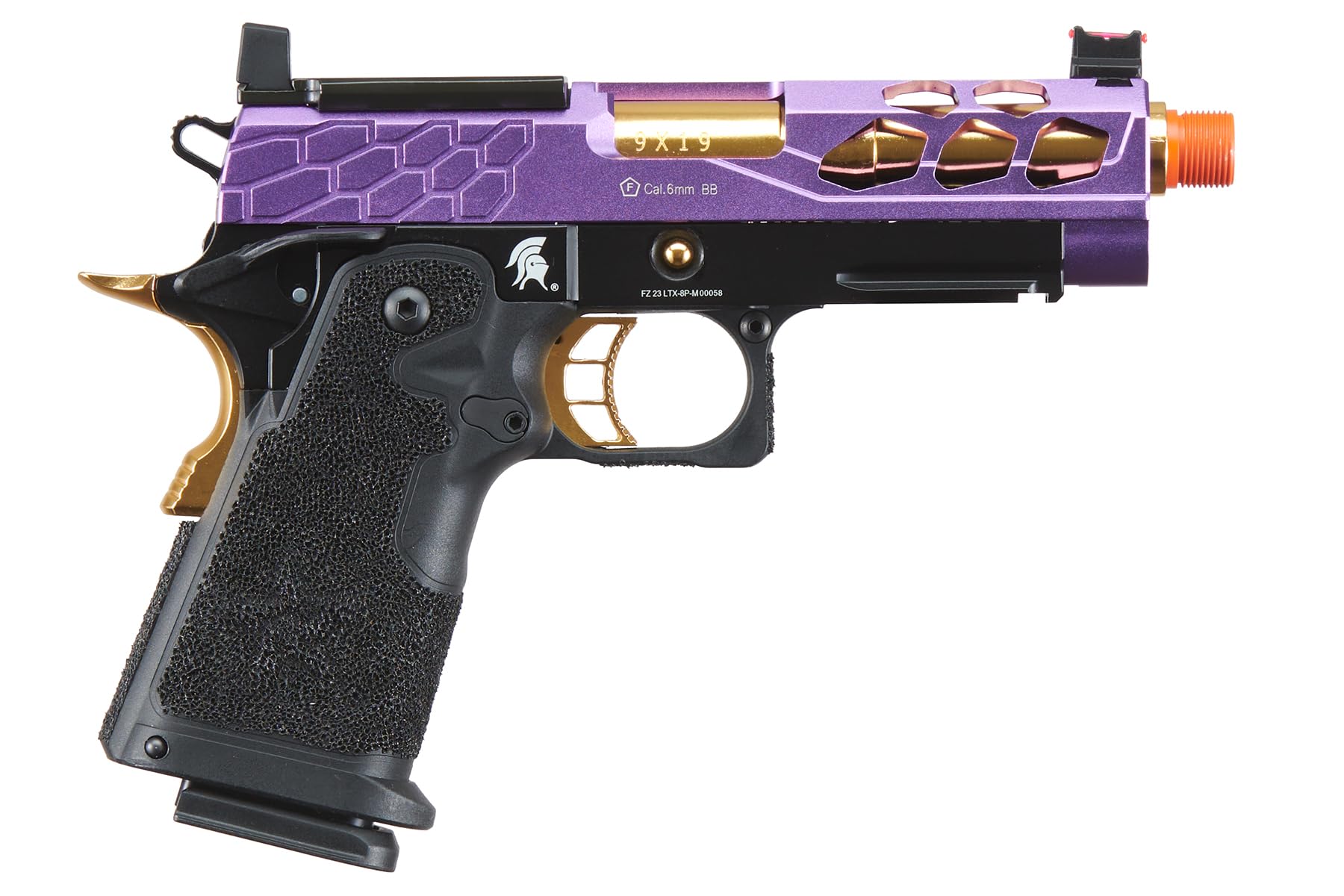 Lancer Tactical Airsoft Pistol STRYK Hi-Capa 5.1/4.3 Full Metal Gas Blowback GBB - 330 FPS - Realistic Training & Competitive Airsoft Matches