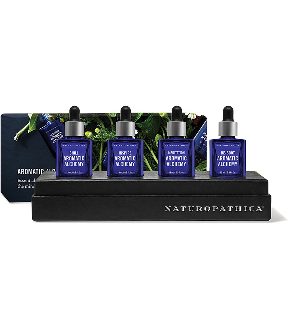 Naturopathica Aromatic Alchemy Essential Oil Gift Set - Relaxation & Aromatherapy Kit for Stress Relief, Spa & Home Wellness
