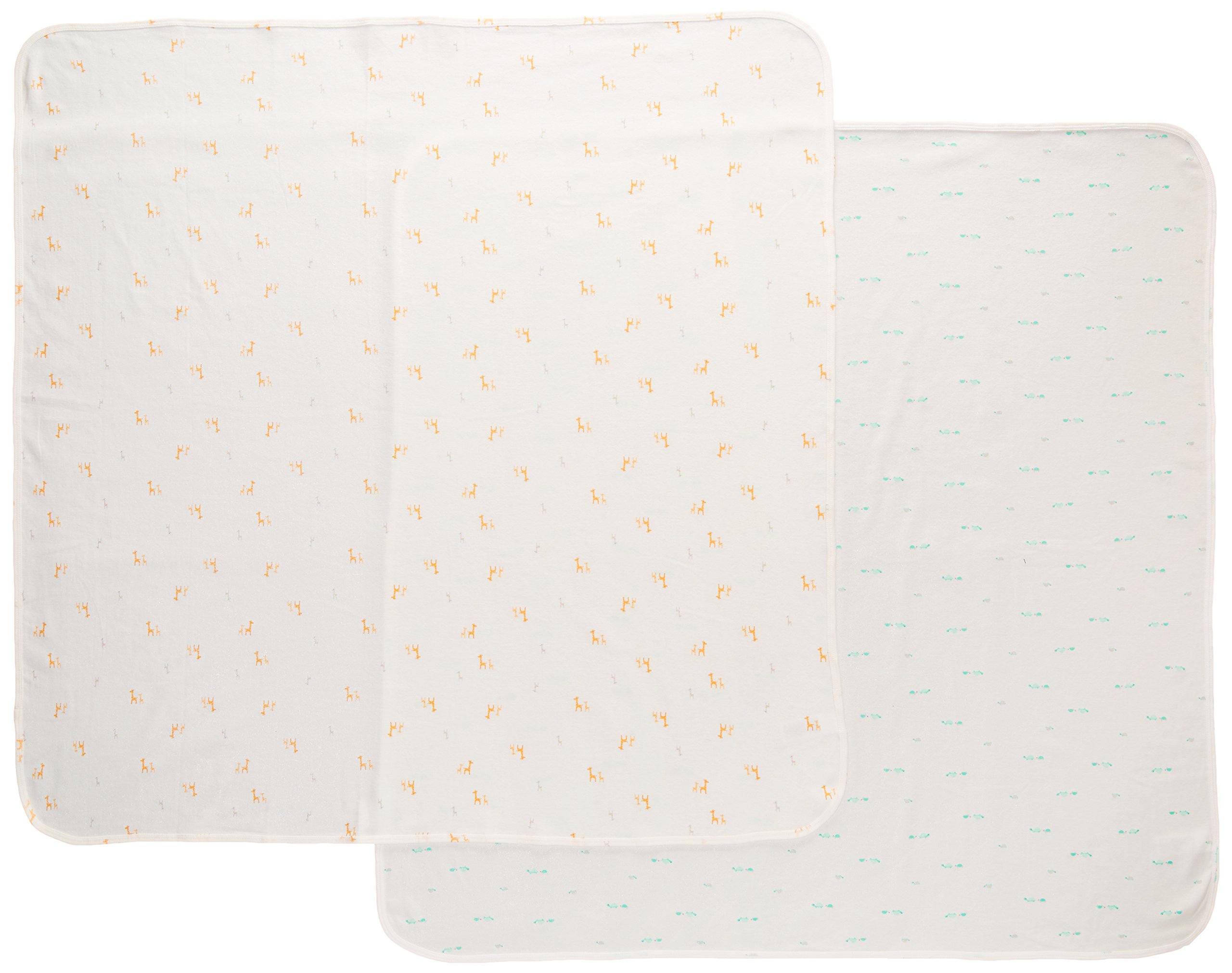Carter's Baby 2-Pack Essential Swaddle Blankets - Soft White Cotton Receiving Blankets for Newborns & Infants - Perfect for Swaddling, Nursing & Stroller Cover