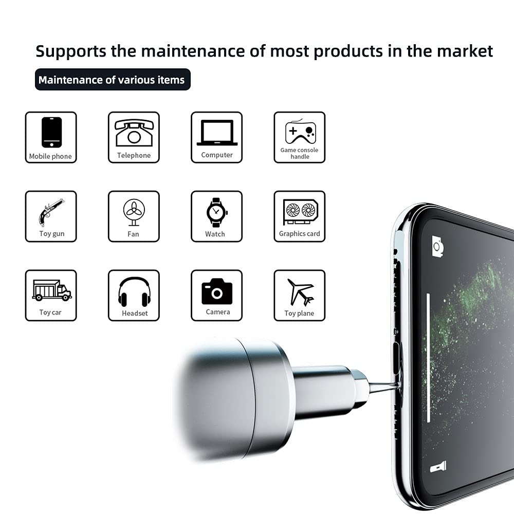 Mini Electric Screwdriver - Cordless Rechargeable Precision Tool with 24 Bits & Adjustable Torque for iPhone, iPad, Watch, Camera, Laptop, Smartphone, MacBook - Perfect for DIY Repairs, Electronics, and Small Household Projects