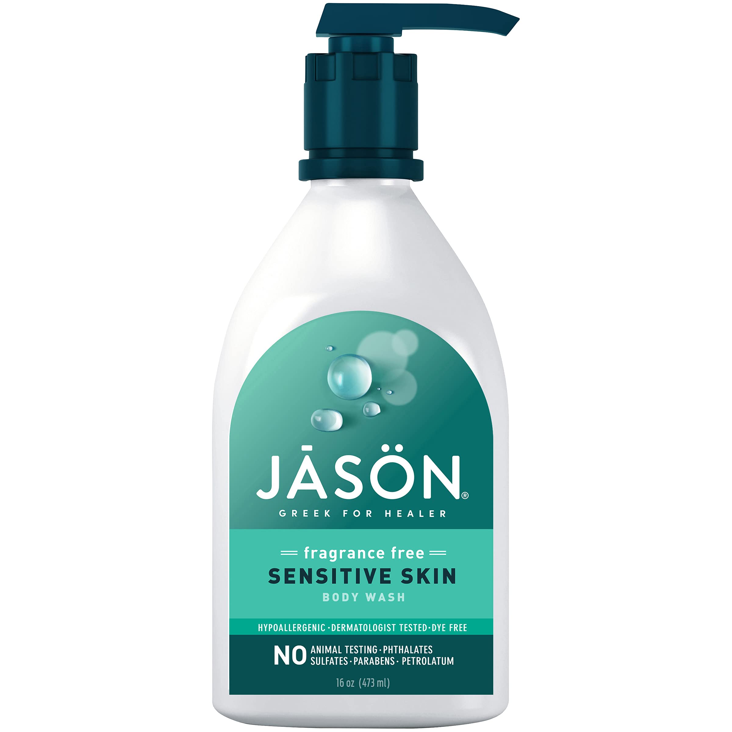 JASON Tea Tree Purifying Body Wash 30oz for Sensitive Skin - Natural Cleansing & Moisturizing Shower Gel - Perfect for Acne-Prone Skin & Daily Detox