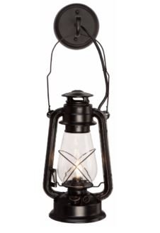Rustic Wall Sconce Lantern Set of 2 - Farmhouse Wall Light Fixtures with Glass Globe, Hardwired Electric Lantern for Indoor/Outdoor Use - Black Finish - Perfect for Porch, Patio, Entryway & Bedroom Lighting