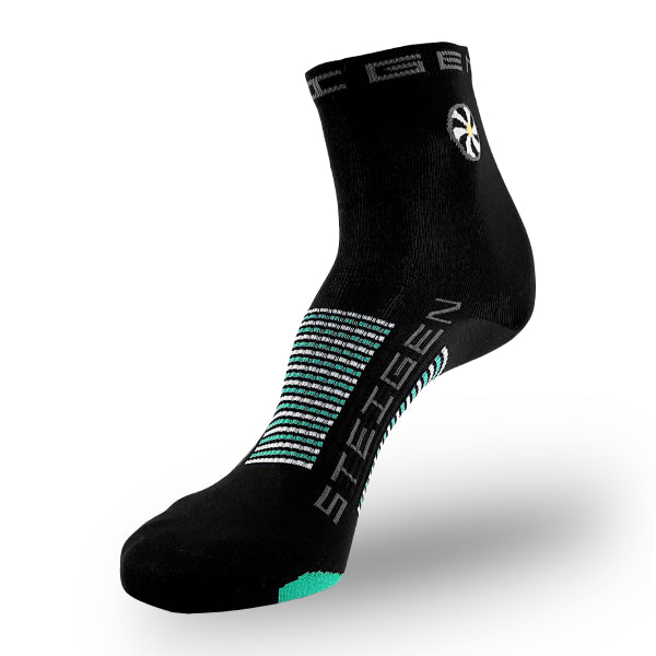 Unisex Steigen 1/2 Length Running Socks - Breathable Cushioned Athletic Socks for Men & Women - Perfect for Jogging, Gym Workouts & Marathon Training