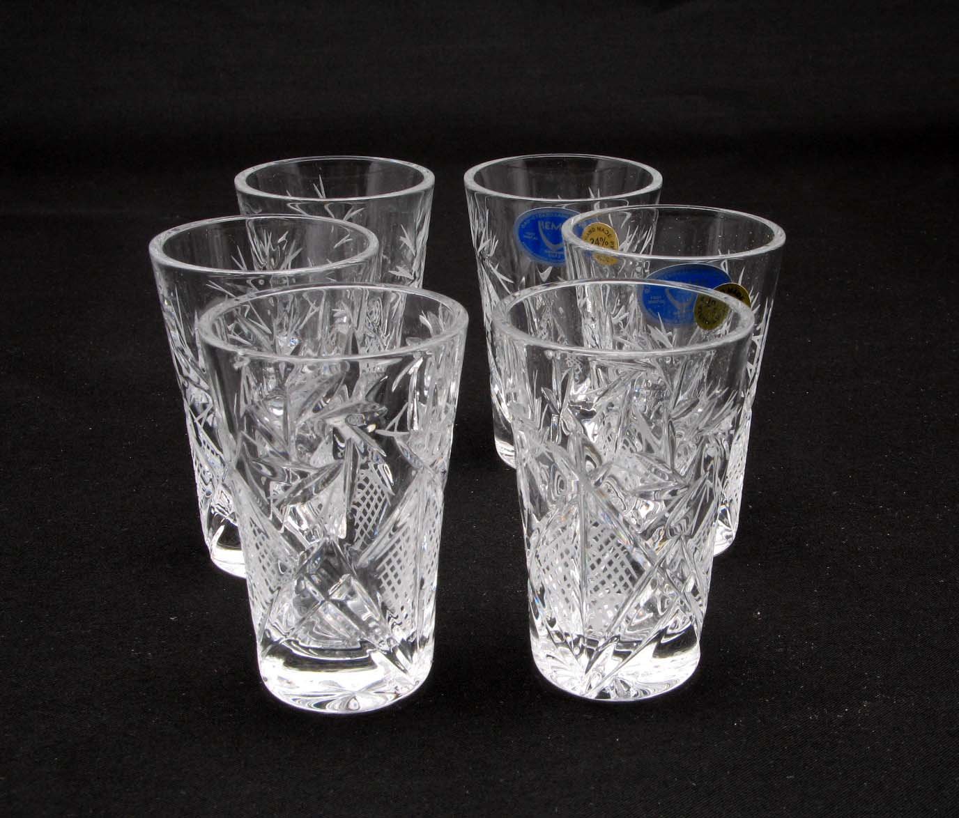 Premium Russian Cut Crystal Vodka Set - 12 Oz Carafe Decanter & 6 Crystal Shot Glasses (35ml/1.2oz) | Elegant Barware for Home Entertaining, Parties & Gift Giving
