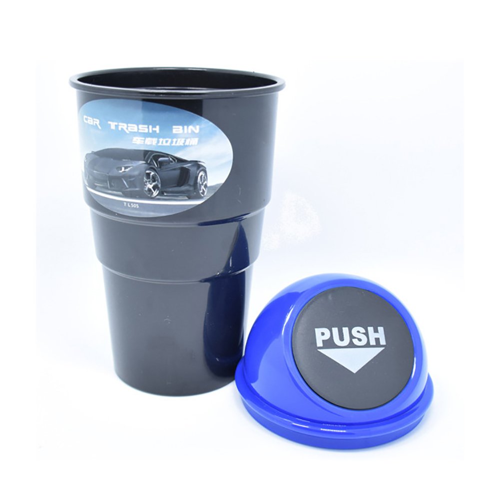 Portable Mini Car Trash Can - Small Plastic Garbage Bin for Vehicles, Auto Waste Storage Organizer - Perfect for Road Trips, Commuting & Keeping Your Car Clean