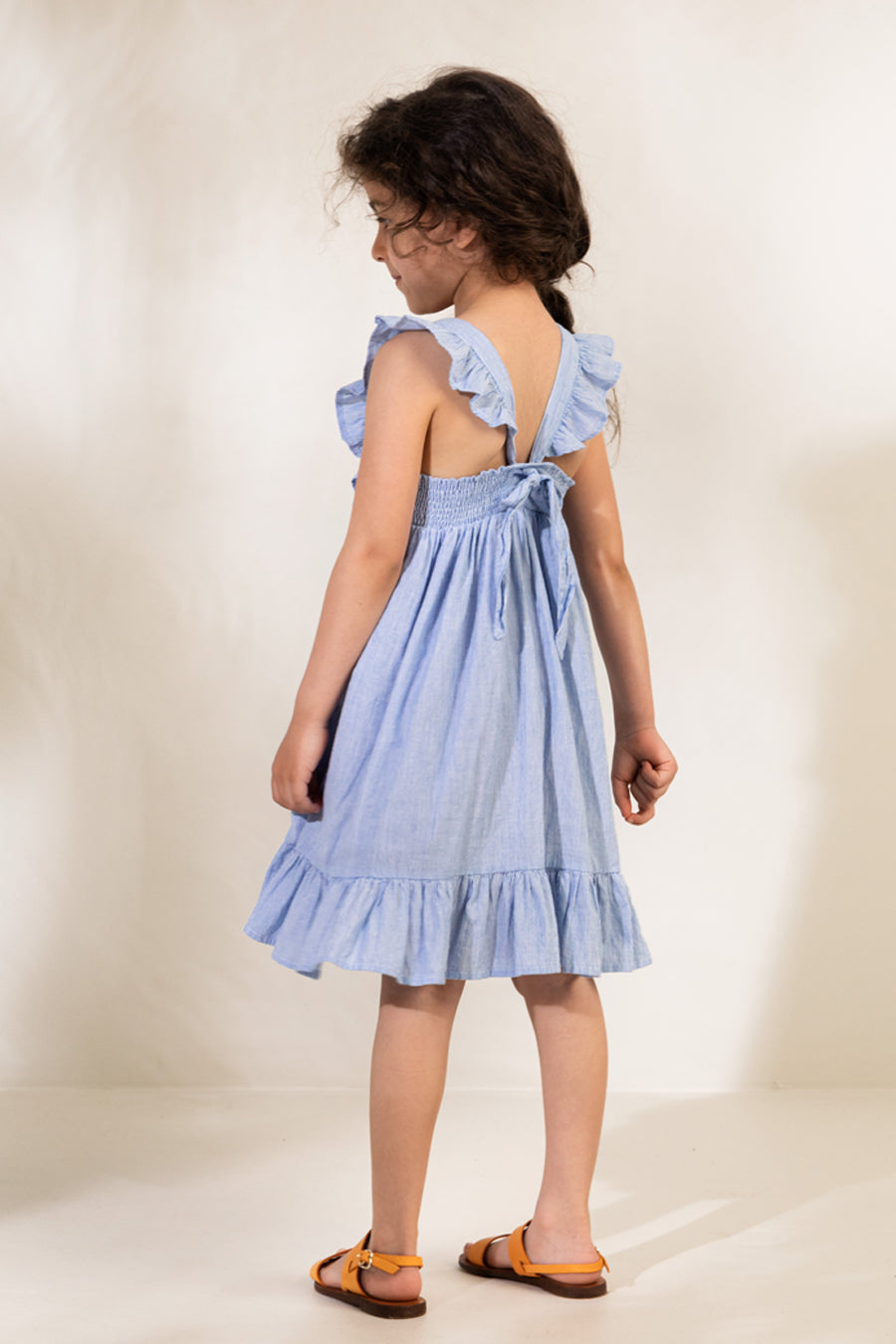 MarMar Copenhagen Danita Frill Dress for Girls - Elegant Floral Print Party & Special Occasion Outfit
