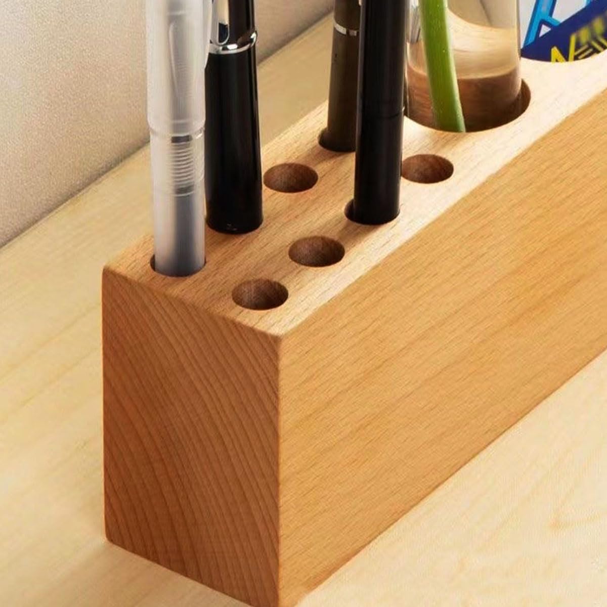 LITAITAI Black Pen Holder for Desk - Premium Pencil Organizer for School, Home & Office | Perfect Teacher Gift & Desk Accessory | Ideal for Classroom, Workstation & Study Spaces