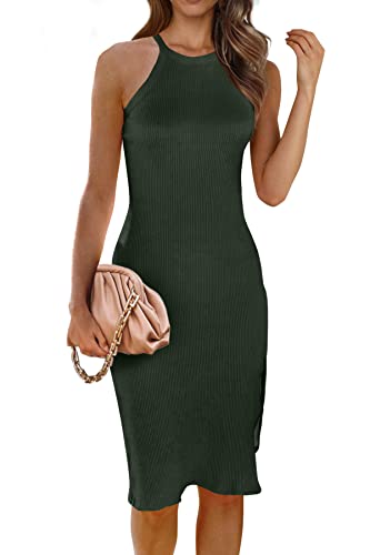 Solid Dark Army Green