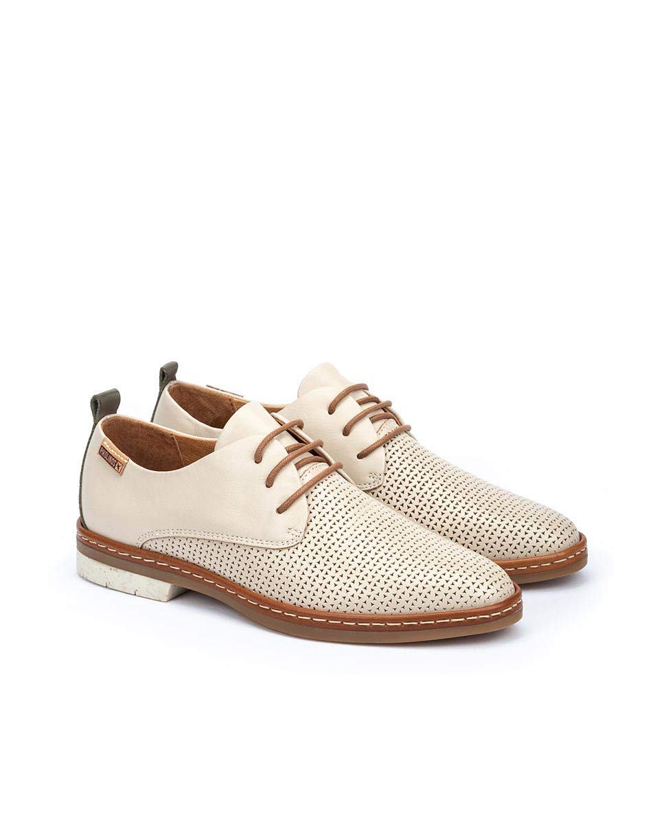 PIKOLINOS Women's Leather Flats - Comfortable Santander Style Loafers for Casual Wear & Office Outfits