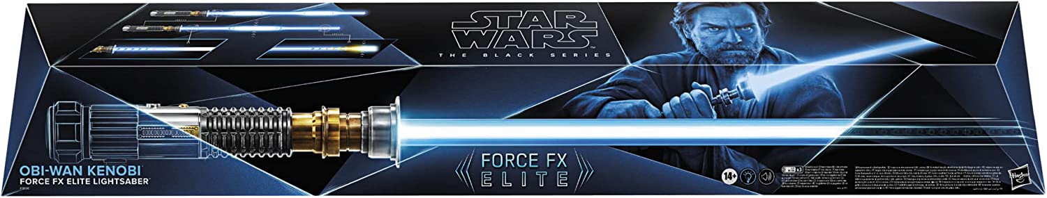 Star Wars The Black Series Obi-Wan Kenobi Force FX Elite Lightsaber - Collectible Replica for Fans & Cosplay, Perfect for Display & Role-Playing Scenes