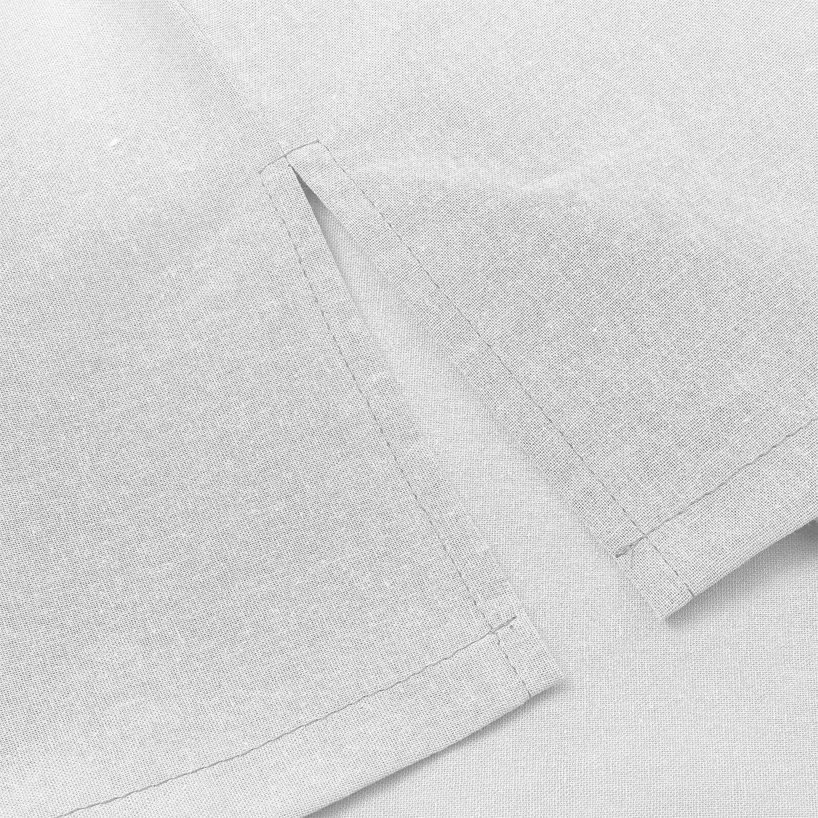Women's V-Neck Linen Shirt - Casual Batwing Oversized T-Shirt, Solid Color Basic Loose Summer Top with Comfy Split Hem | Perfect for Beach Outings, Weekend Brunch & Summer Travel
