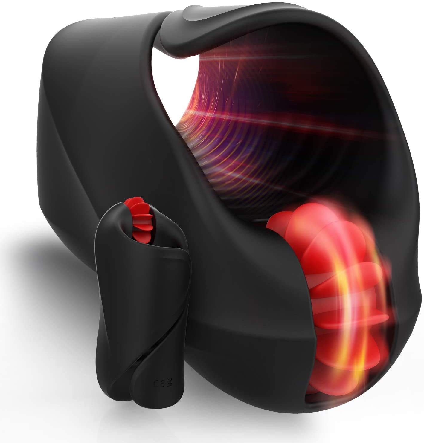 Btrice Electric Male Masturbator with 5 Tongue Modes - Automatic Vibrating Airplane Cup for Enhanced Pleasure | Perfect for Solo Play, Couples Fun & Discreet Personal Use