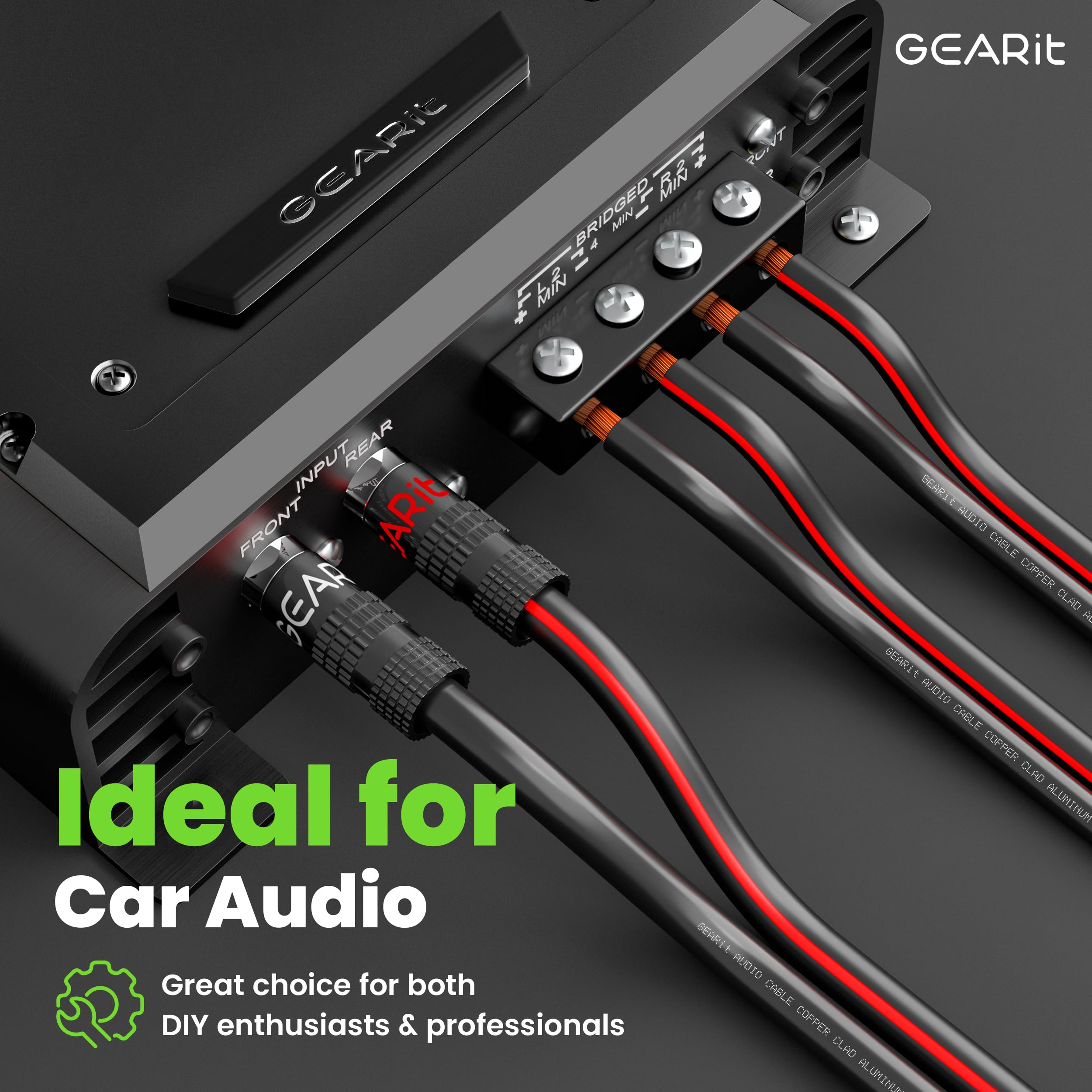GearIT Pro Series 16 Gauge Speaker Wire - 16/2 AWG 100 Feet (30.48 Meters) Black - Premium Audio Cable for Home Theater, Car Speakers, Surround Sound & Outdoor Audio Systems