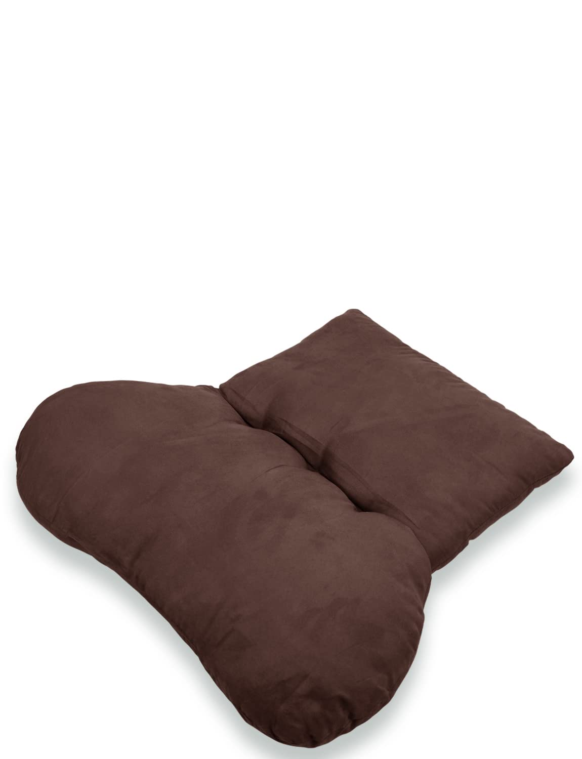 Premium Faux Suede Lumbar Support Cushion - Ergonomic Back Pain Relief Pillow for Office Chair, Car Seat & Home Use - Comfortable Coccyx Tailbone Cushion for Driving, Working & Relaxing