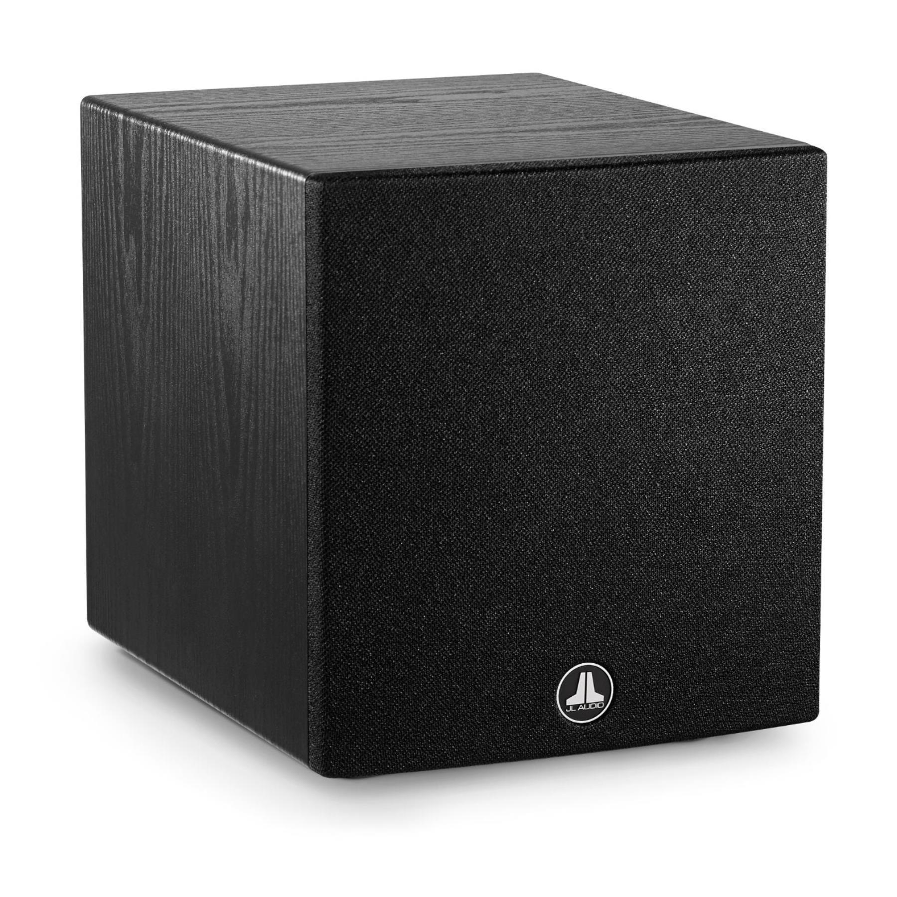 JL Audio Dominion d108 ASH 8-Inch Powered Subwoofer - Black Ash | High-Performance Bass for Home Theater & Car Audio Systems