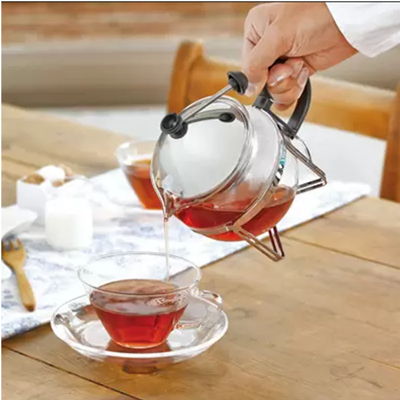 Hario V60 Pour Over Coffee Dripper & Tea Maker - 4 Cup Glass Brewer for Hot & Iced Drinks - Perfect for Home, Office & Cafe Use
